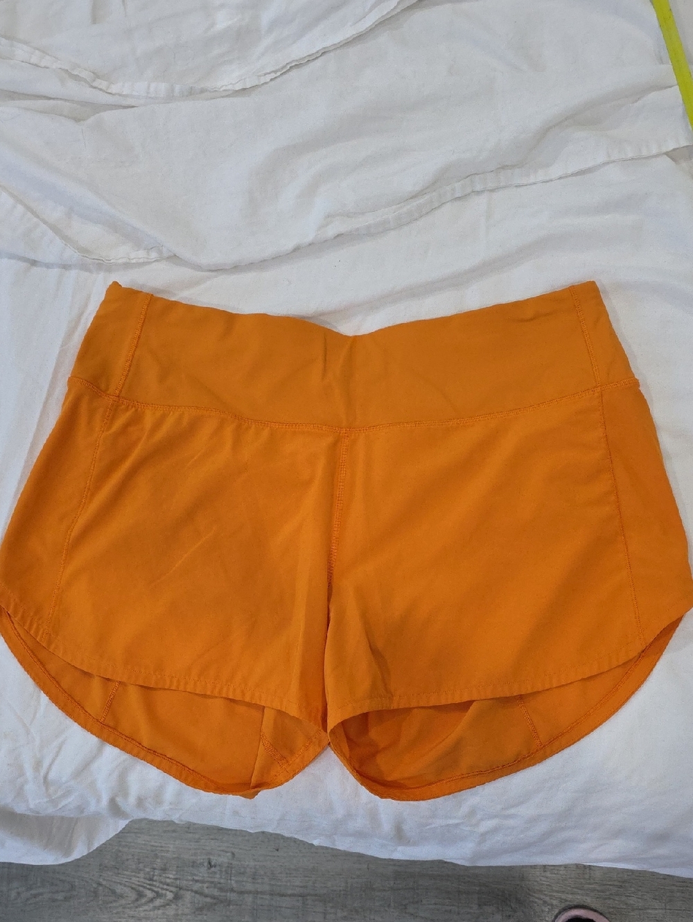 lululemon athletica Orange Run/Workout Shorts